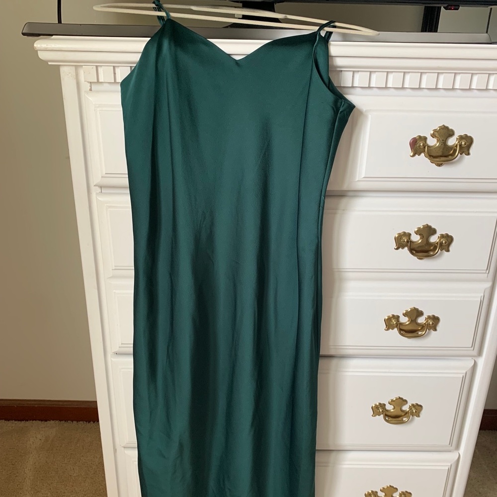 Sam Edelman Green Satin Dress